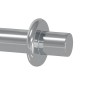 vidaXL Στήριγμα Ραφιού 12 τμχ. Ασημί 8,6 x 8,6 x 14,6 mm Ατσάλι