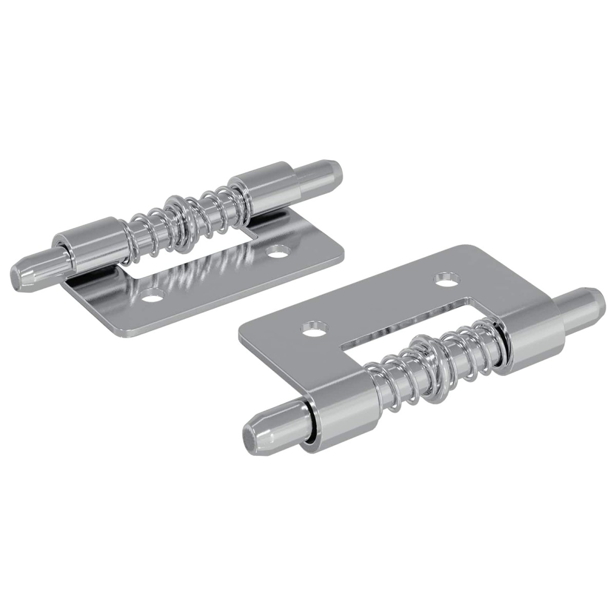 vidaXL Κλείστρο 2 τμχ. Ασημί 46 x 17 x 1,2 mm Ατσάλι