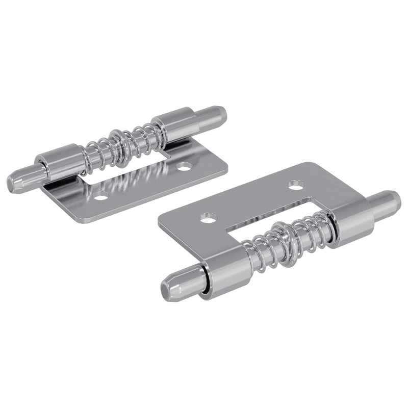 vidaXL Κλείστρο 2 τμχ. Ασημί 46 x 17 x 1,2 mm Ατσάλι