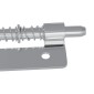 vidaXL Κλείστρο 2 τμχ. Ασημί 46 x 17 x 1,2 mm Ατσάλι