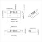 vidaXL Κλείστρο 2 τμχ. Ασημί 46 x 17 x 1,2 mm Ατσάλι