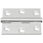 vidaXL Άξονας 2 τμχ. Ασημί 50 x 38 x 1,3 χλστ Ατσάλι