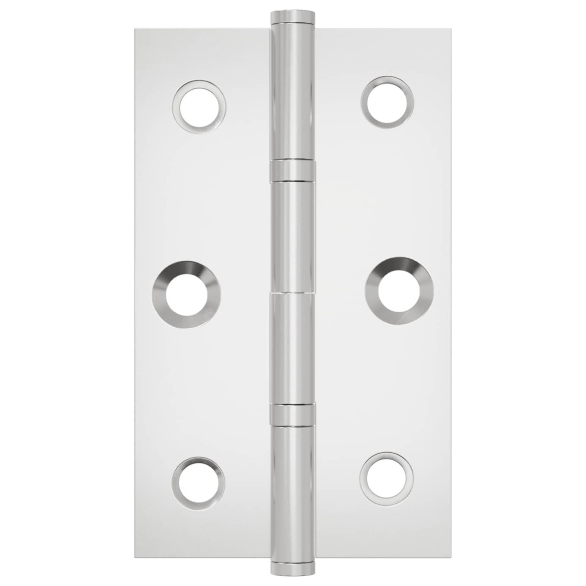 vidaXL Άξονας Μονόχρωμο 2 τμχ. Ασημί 58 x 35 x 1 mm Ατσάλι