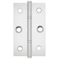 vidaXL Άξονας Μονόχρωμο 2 τμχ. Ασημί 58 x 35 x 1 mm Ατσάλι