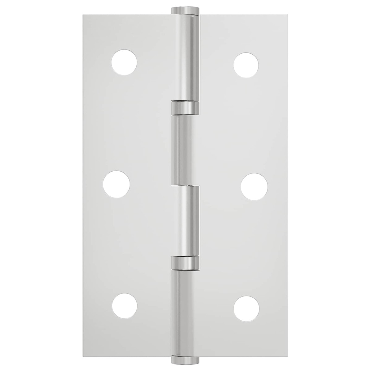 vidaXL Άξονας Μονόχρωμο 2 τμχ. Ασημί 58 x 35 x 1 mm Ατσάλι