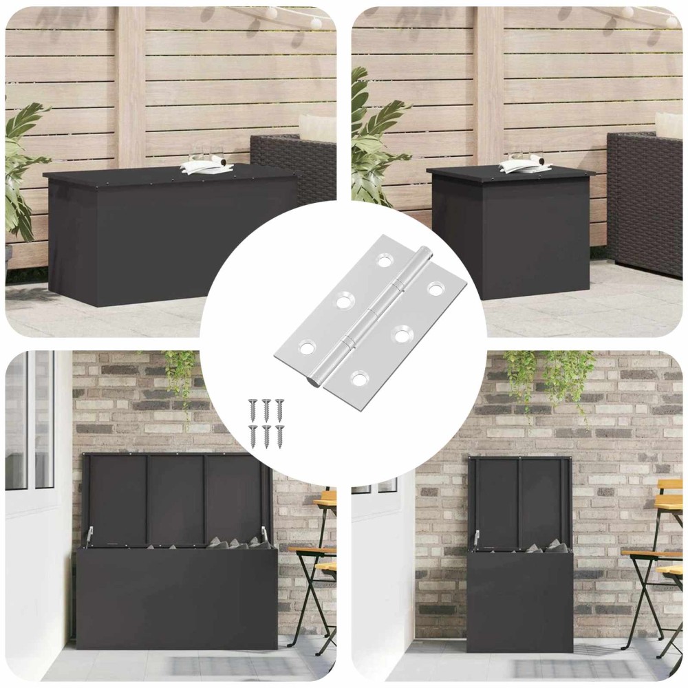 vidaXL Άξονας Μονόχρωμο 12 τμχ. Ασημί 58 x 35 x 1 mm Ατσάλι