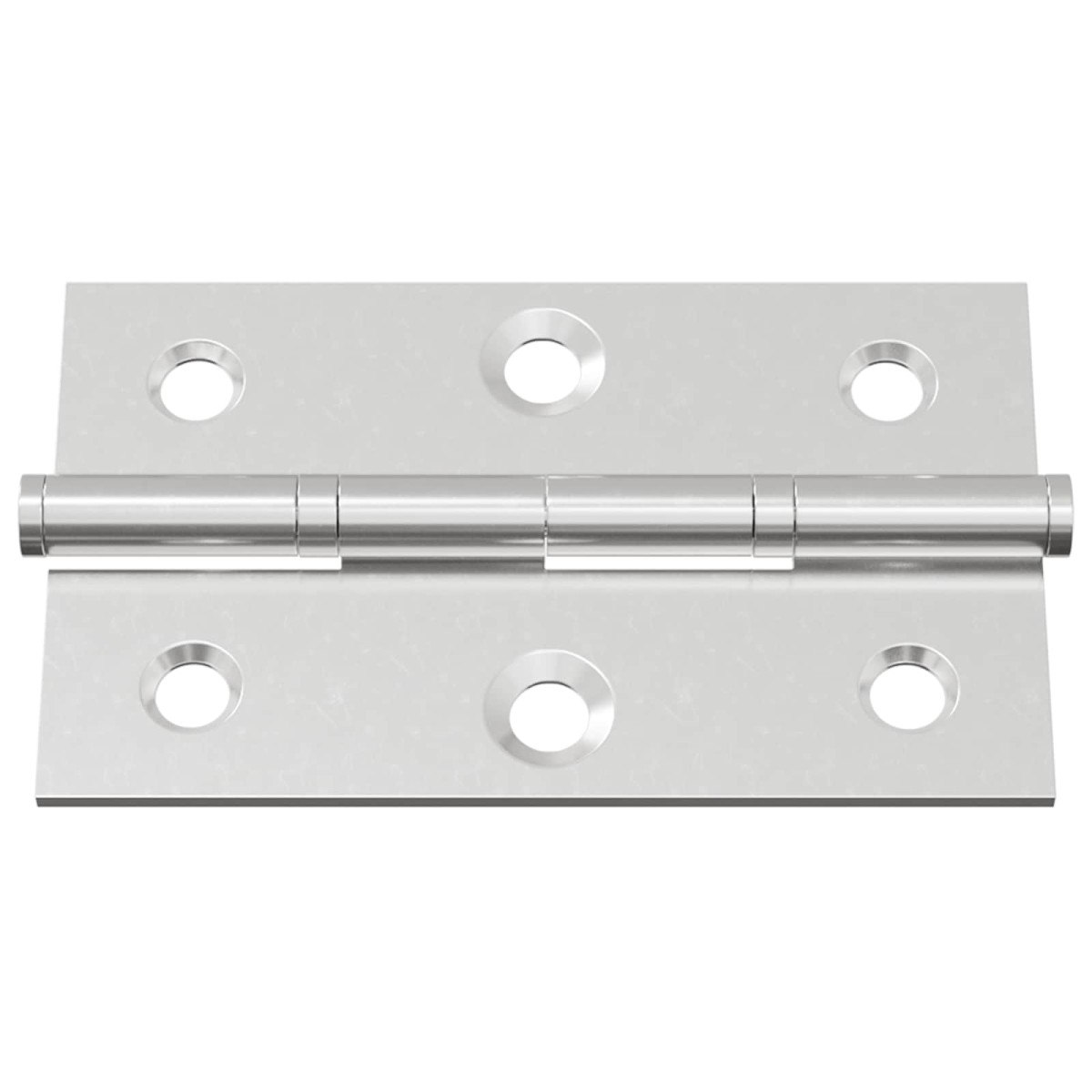 vidaXL Άξονας Μονόχρωμο 12 τμχ. Ασημί 58 x 35 x 1 mm Ατσάλι
