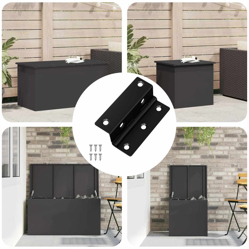 vidaXL Άξονας 537 τμχ. Μαύρο 38 x 17 x 60 χλστ Σίδερο