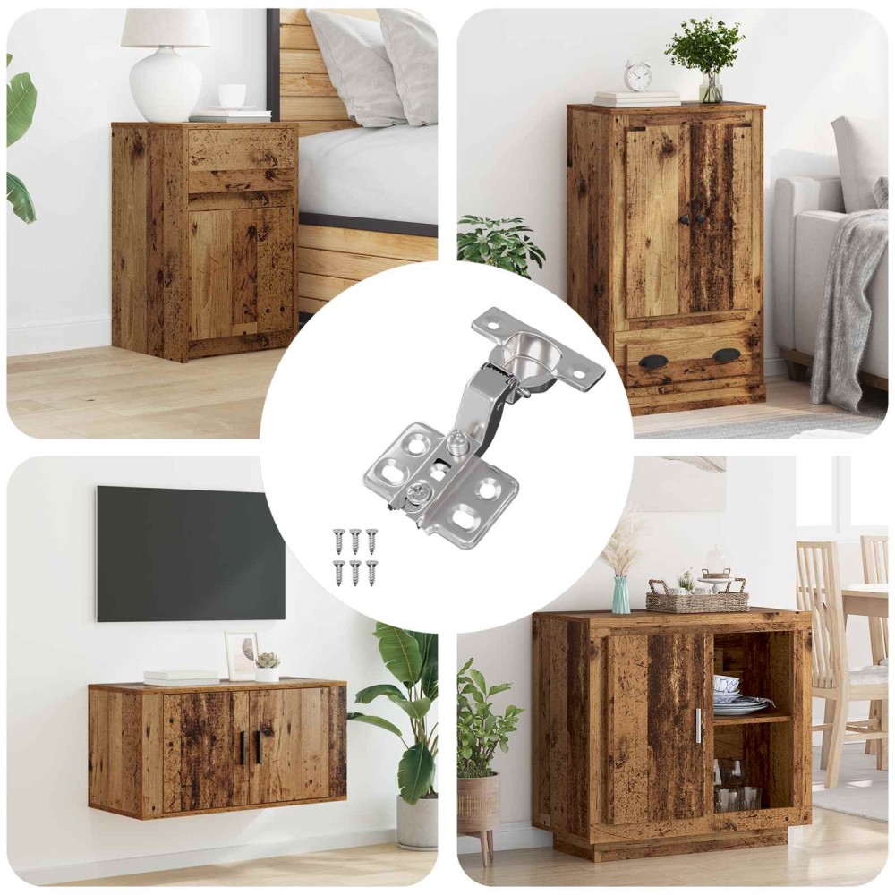 vidaXL Άξονας 12 τμχ. Νίκελ 85 x 52,5 x 9,5 χιλ Σίδερο
