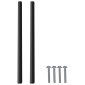 vidaXL Λαβή 973 τμχ. Μαύρο 106 x 7,4 x 15,5 mm Αλουμίνιο