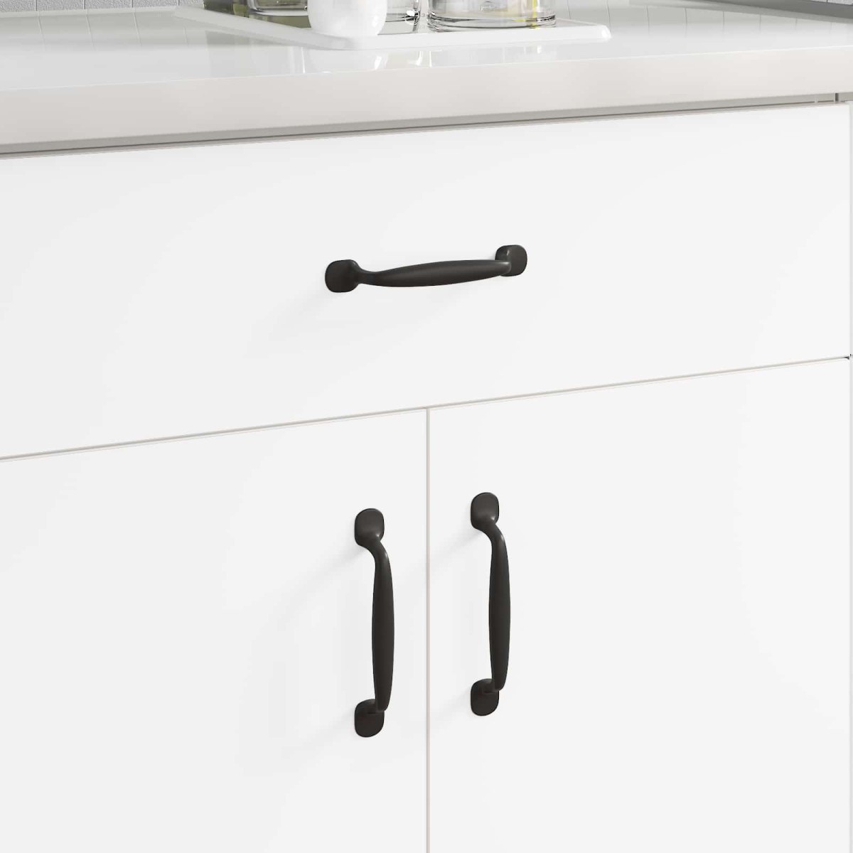 vidaXL Χειριστήριο Επίπλου 250 τμχ. Μαύρο 130 x 19,4 x 22,3 χιλ.