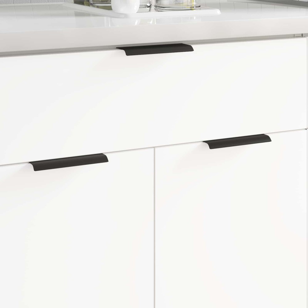 vidaXL Λαβή 12 τμχ. Μαύρο 120 x 39.6 x 17 χιλ. Αλουμίνιο