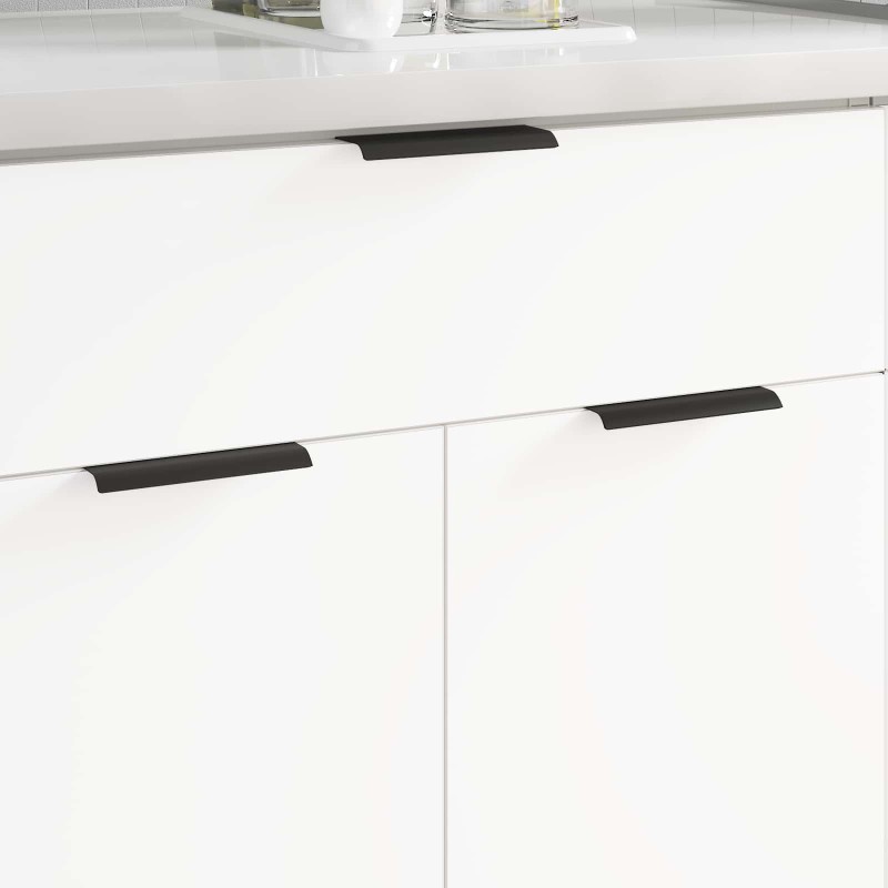 vidaXL Λαβή 725 τμχ. Μαύρο 120 x 39.6 x 17 χιλ. Αλουμίνιο