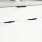 vidaXL Λαβή 725 τμχ. Μαύρο 120 x 39.6 x 17 χιλ. Αλουμίνιο
