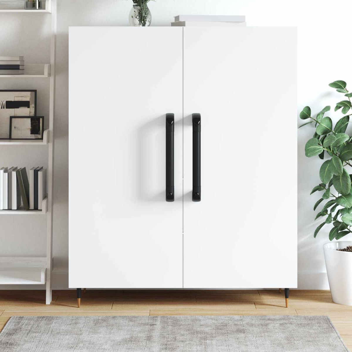 vidaXL Λαβή Μονόχρωμο 2 τμχ. Μαύρο 380 x 34 x 85 mm Αλουμίνιο και PP