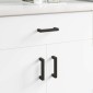 vidaXL Χειριστήριο Επίπλου 530 τμχ. Μαύρο 105 x 12 x 36 mm Σίδερο