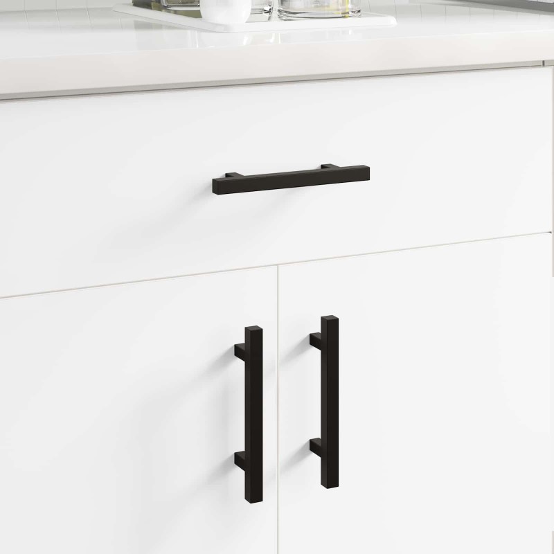vidaXL Χειριστήριο Ντουλάπας 2 τμχ. Μαύρο 150 x 12,3 x 35,2 χιλ