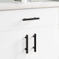 vidaXL Χειριστήριο Ντουλάπας 12 τμχ. Μαύρο 150 x 12,3 x 35,2 χιλ