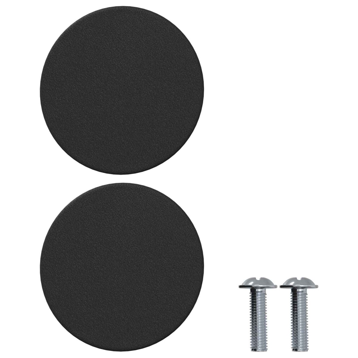 vidaXL Κουμπιά Ντουλαπών 2 τμχ. Μαύρο M4 x 12 mm Σίδερο