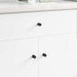 vidaXL Κουμπιά Ντουλαπών 2 τμχ. Μαύρο M4 x 12 mm Σίδερο