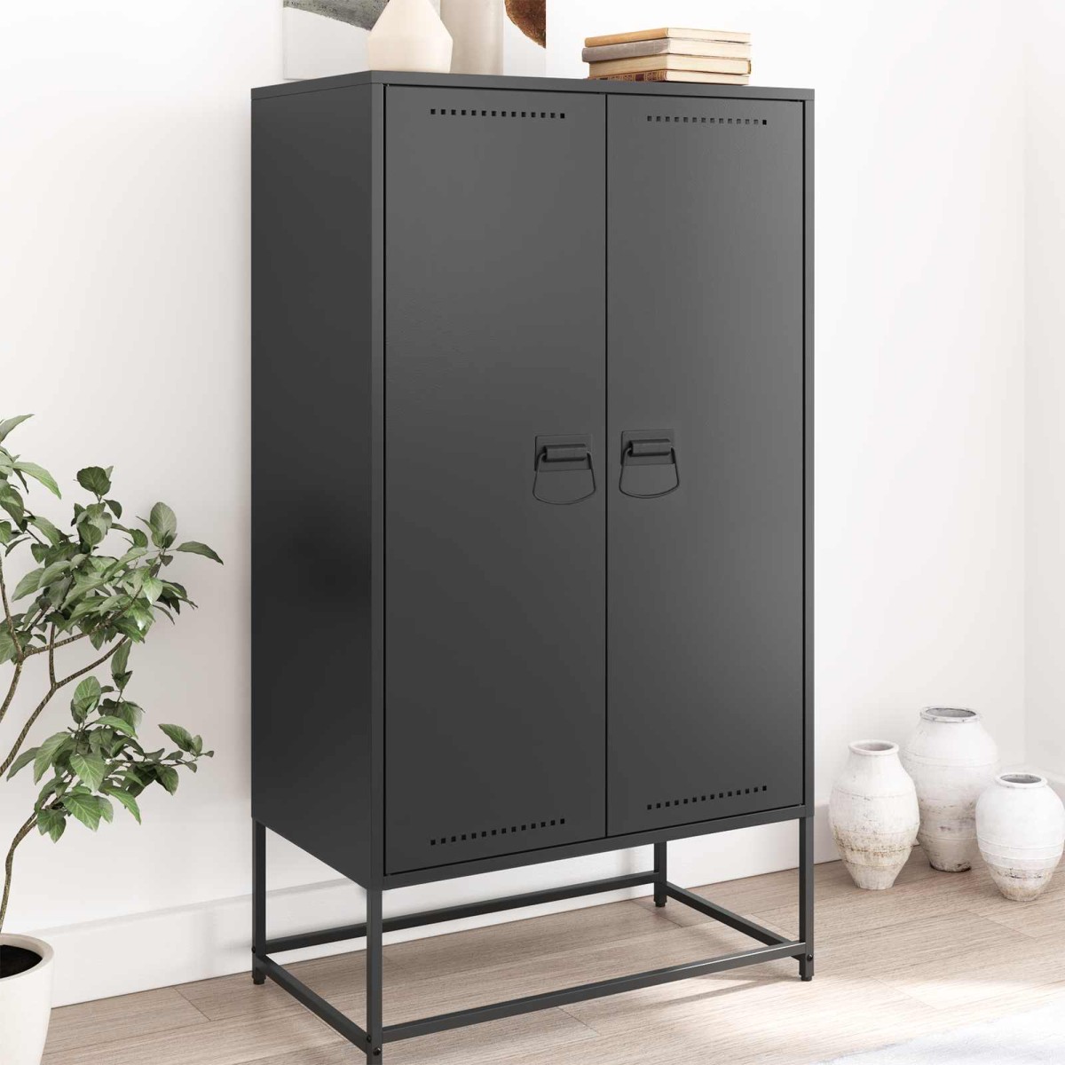 vidaXL Χερούλια Ντουλαπιών Μαύρο 85 x 45 χιλ Μέταλλο