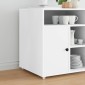 vidaXL Τροχίσκος 2 τμχ. Λευκό 42 x 11,5 x 29 mm Σίδερο