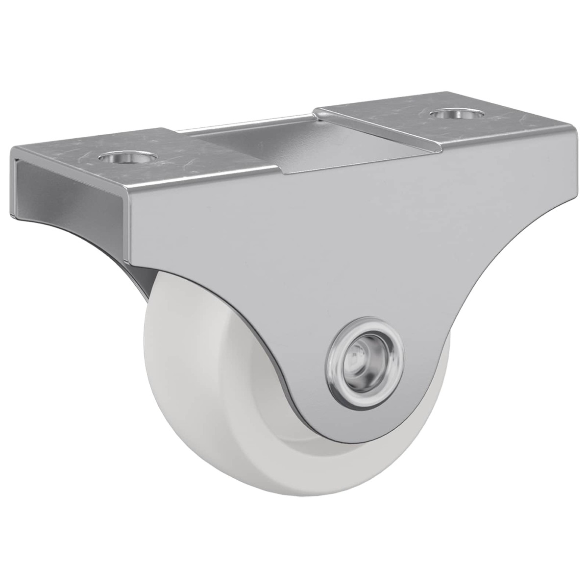vidaXL Τροχίσκος 12 τμχ. Λευκό 42 x 11,5 x 29 mm Σίδερο