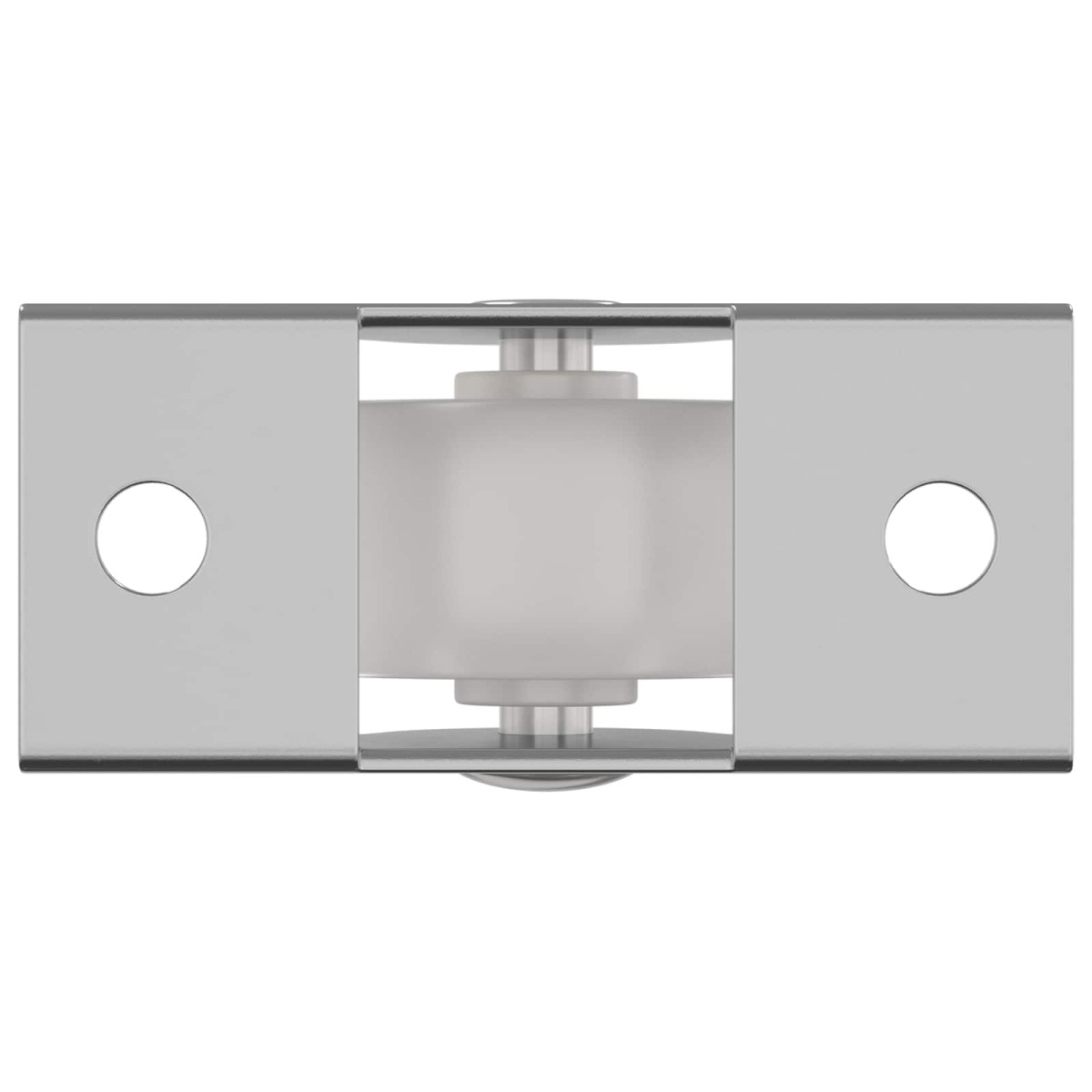 vidaXL Τροχίσκος 12 τμχ. Λευκό 42 x 11,5 x 29 mm Σίδερο