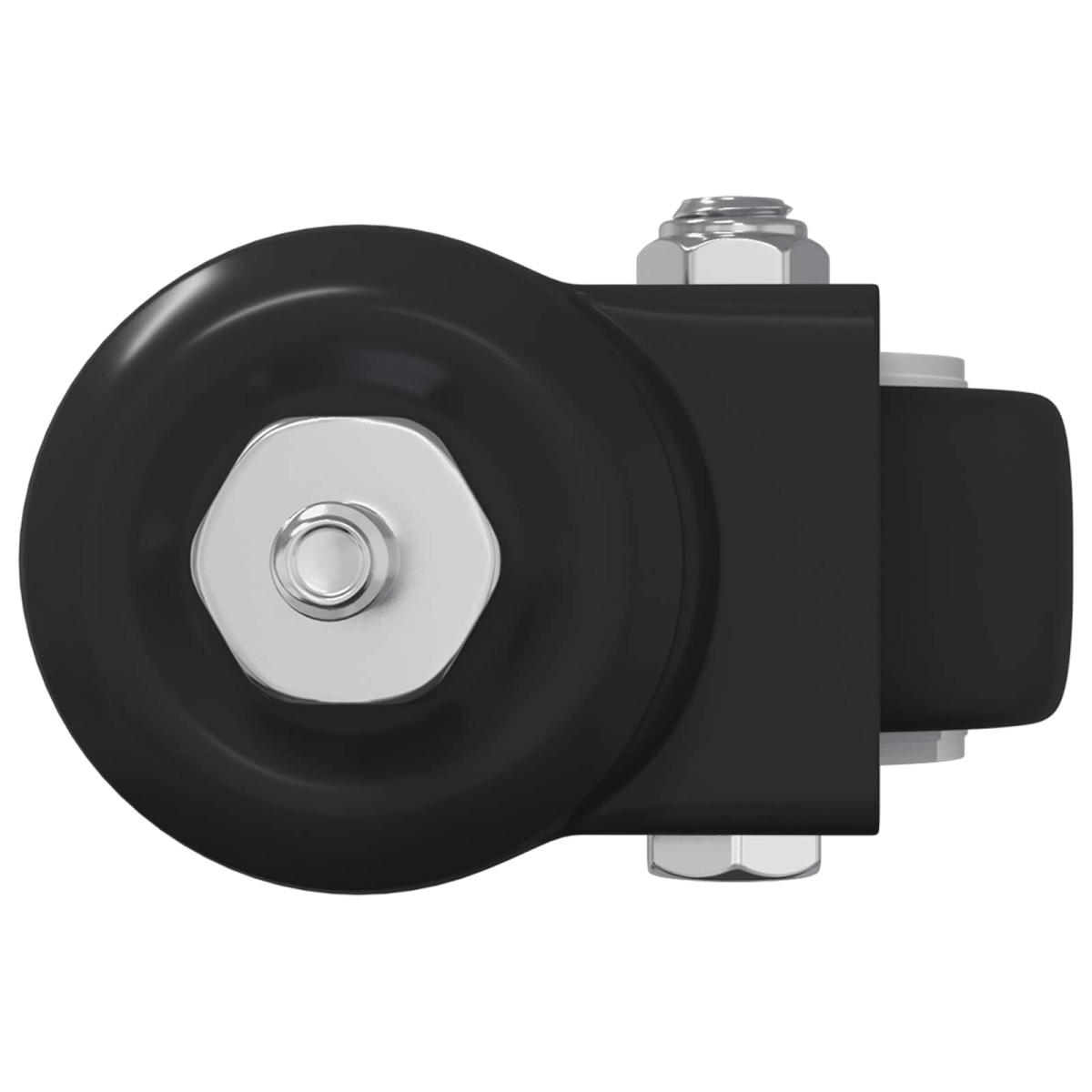 vidaXL Στρόφιγγα 2 τμχ. Μαύρο 40,4 x 40,4 x 19,7 χιλ Σίδερο και νάιλον