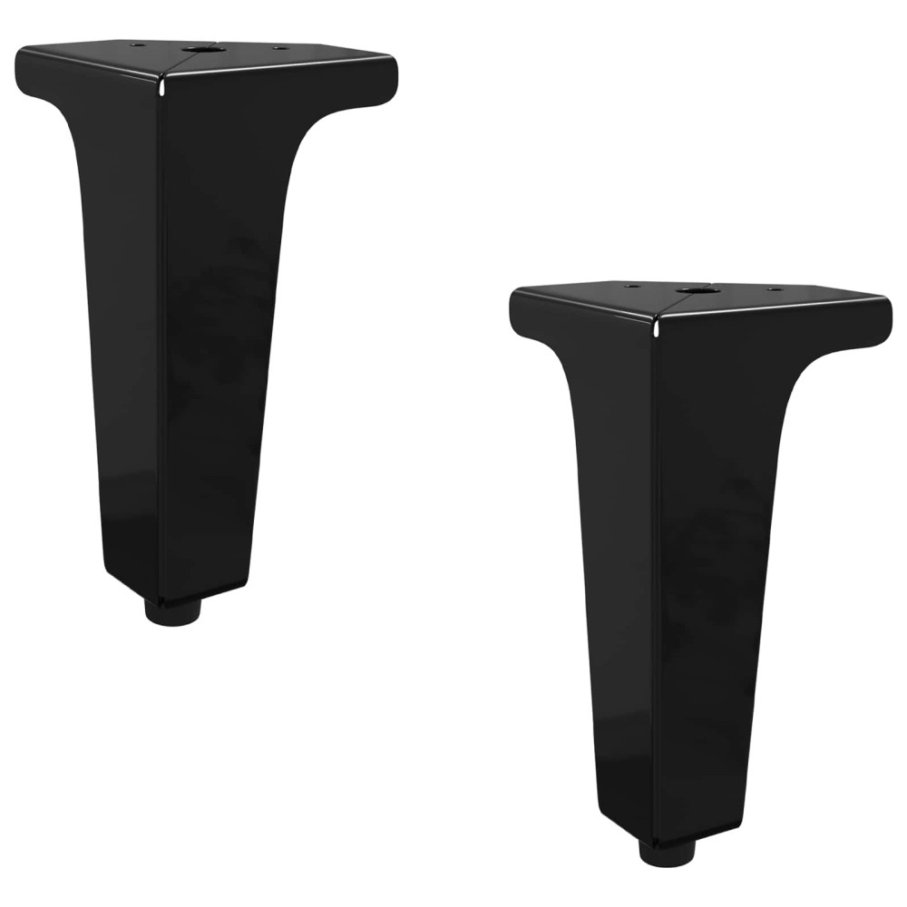 vidaXL Πόδια Επίπλων 2 τμχ. Μαύρο 54,1 x 54,1 x 100 mm Σίδερο