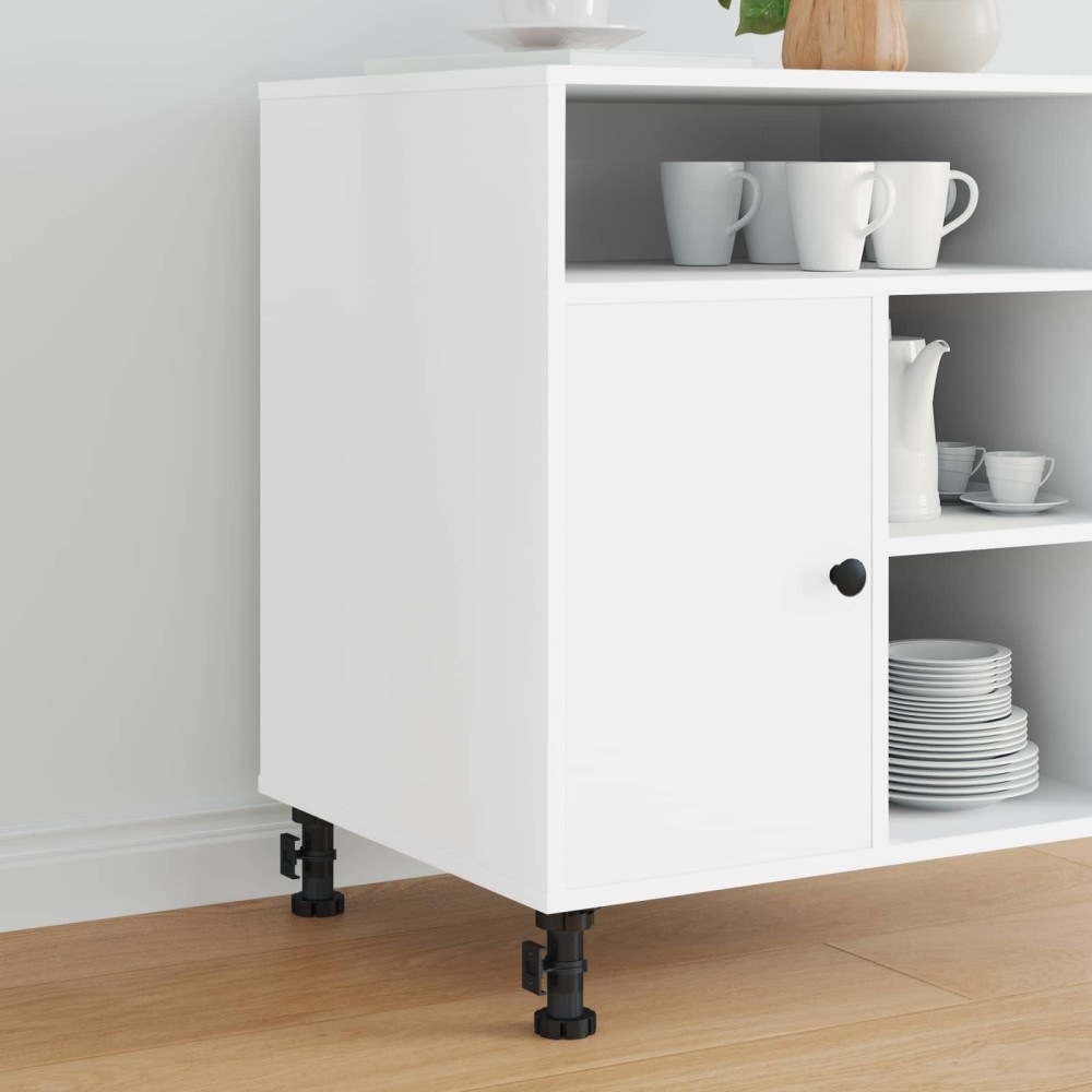 vidaXL Πόδια Επίπλων Ρυθμιζόμενο 12 τμχ. Μαύρο 46 x 46 x 128 mm PP