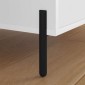 vidaXL Πόδια Επίπλων 12 τμχ. Μαύρο 66 x 36 x 160 χιλ. Σίδερο