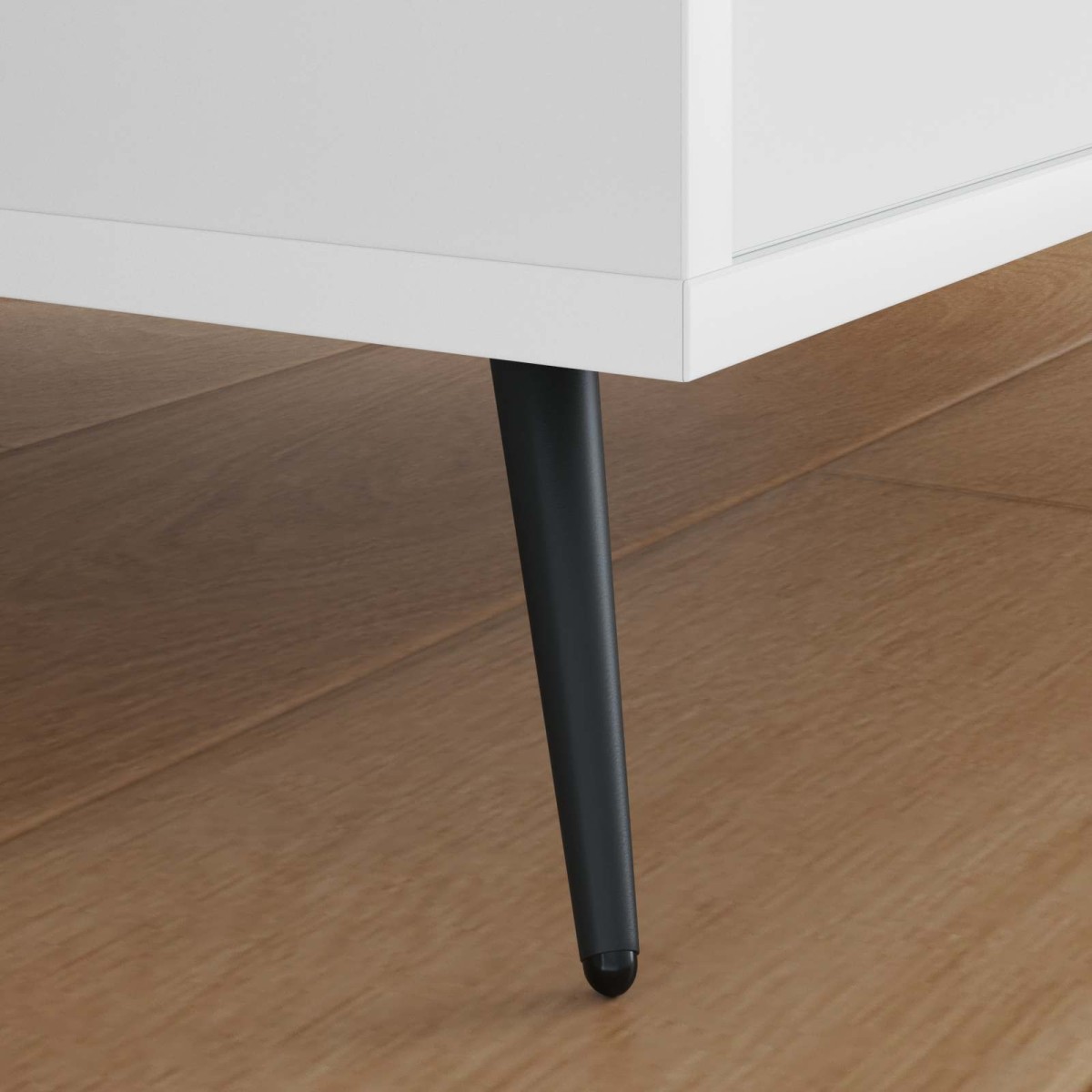 vidaXL Σταντ Πόδια 2 τμχ. Μαύρο 56 x 56 x 100 mm Σίδερο