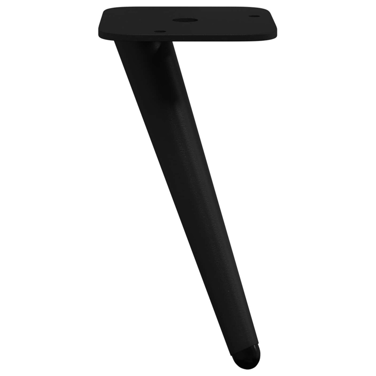 vidaXL Σταντ Πόδια 2 τμχ. Μαύρο 56 x 56 x 100 mm Σίδερο