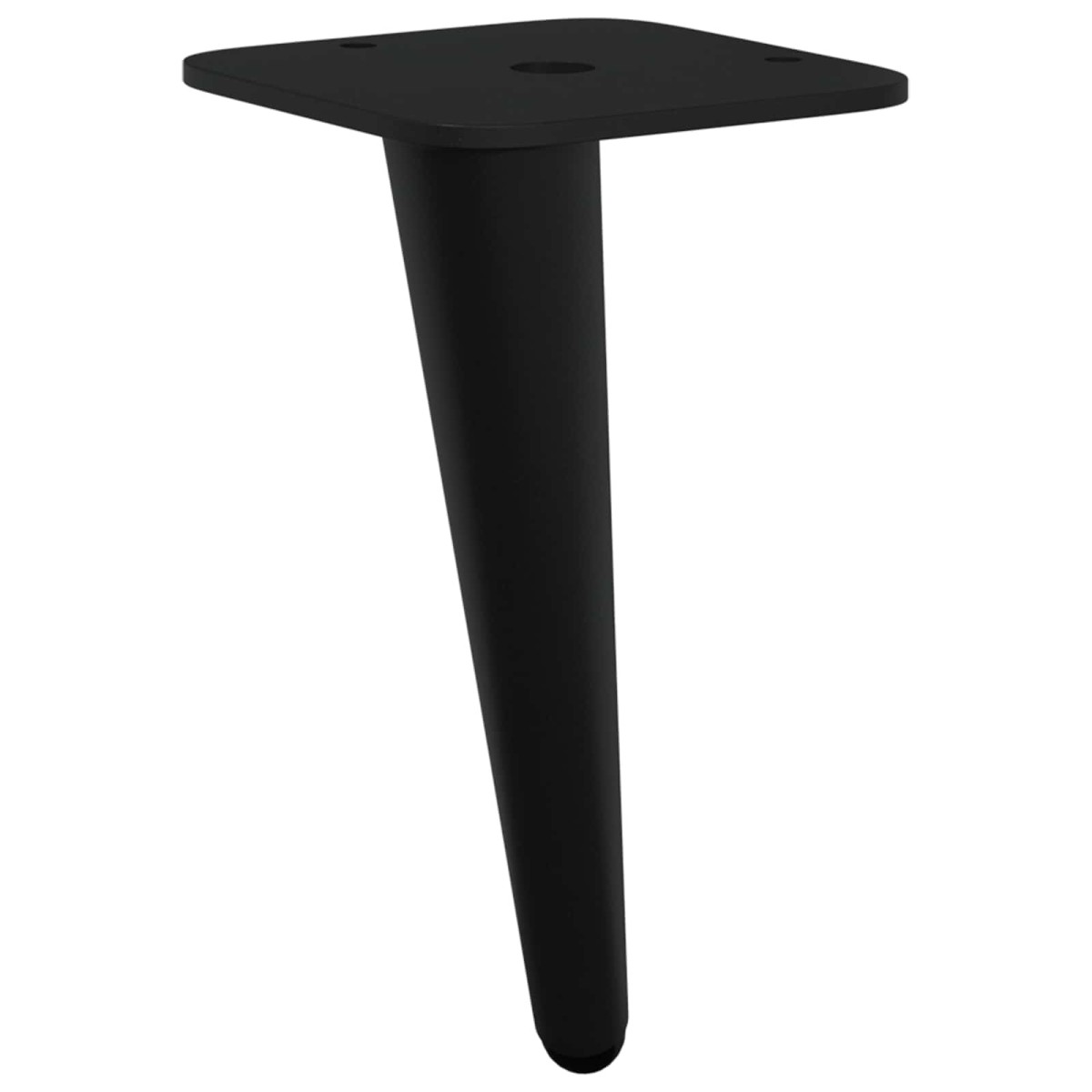 vidaXL Σταντ Πόδια 12 τμχ. Μαύρο 56 x 56 x 100 mm Σίδερο