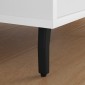 vidaXL Στηρίγματα 2 τμχ. Μαύρο 40 x 40 x 100 mm Σίδερο