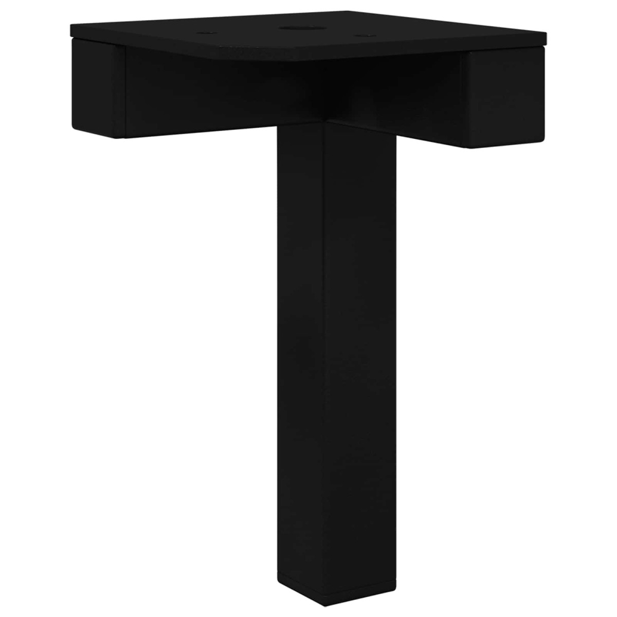 vidaXL Στηρίγματα 12 τμχ. Μαύρο 57 x 57 x 100 mm Σίδερο