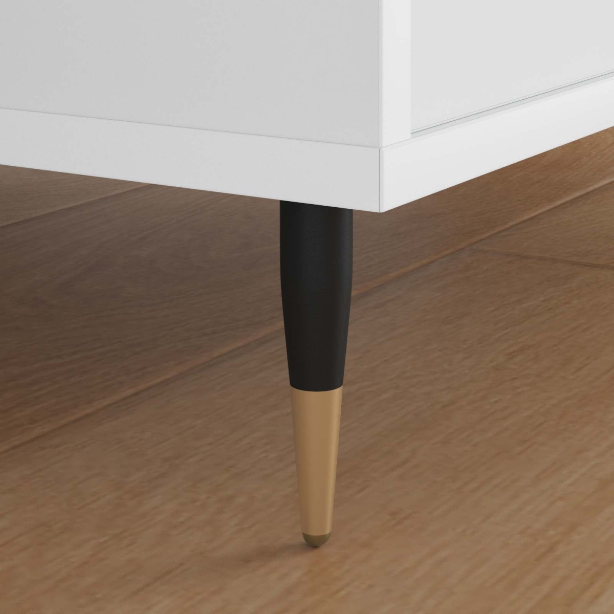 vidaXL Πόδια Επίπλων 12 τμχ. Μαύρο και Χρυσό Ø 40 x 98 mm Σίδερο