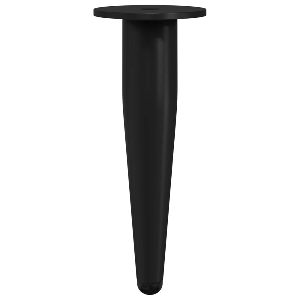 vidaXL Πόδια Επίπλων 2 τμχ. Μαύρο Ø 40 x 98 mm Σίδερο