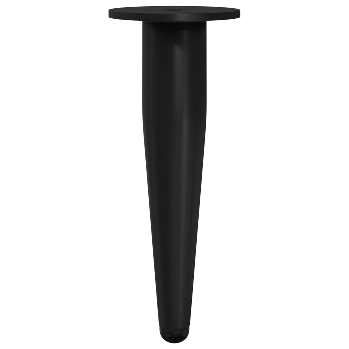 vidaXL Πόδια Επίπλων 2 τμχ. Μαύρο Ø 40 x 98 mm Σίδερο