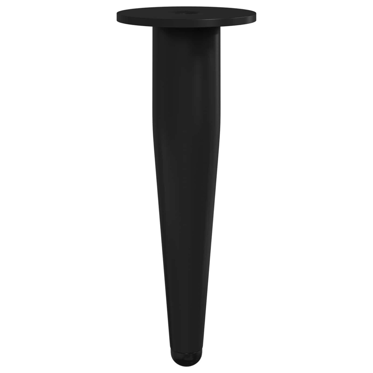 vidaXL Πόδια Επίπλων 2 τμχ. Μαύρο Ø 40 x 98 mm Σίδερο