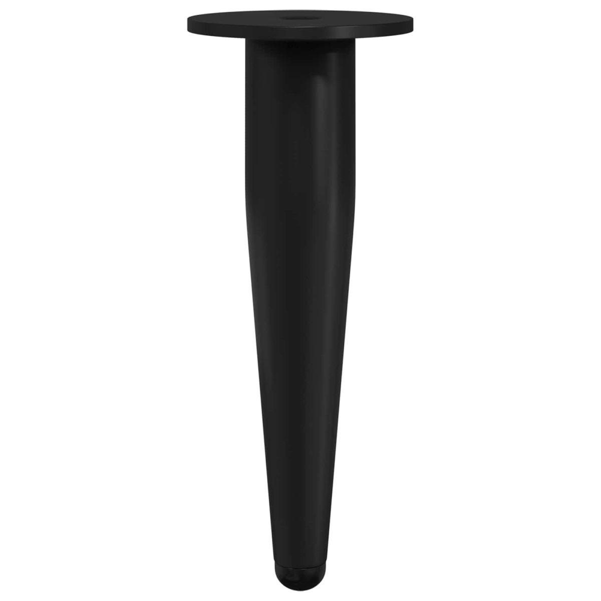 vidaXL Πόδια Επίπλων 2 τμχ. Μαύρο Ø 40 x 98 mm Σίδερο