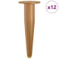 vidaXL Στηρίγματα 12 τμχ. Χρυσό 98 x 40 mm Σίδερο