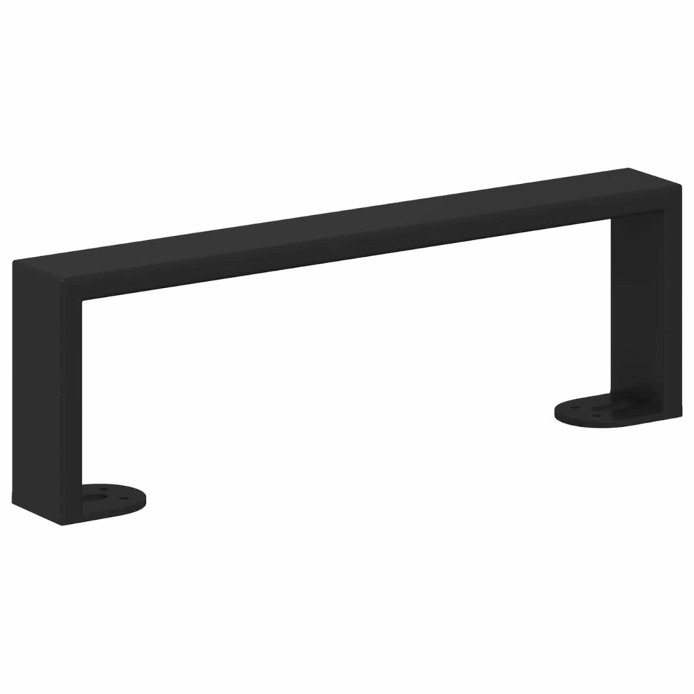 vidaXL Πόδια Επίπλων 12 τμχ. Μαύρο 311 x 40,5 x 100 χιλ Σίδερο
