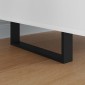 vidaXL Πόδια Επίπλων 12 τμχ. Μαύρο 311 x 40,5 x 100 χιλ Σίδερο