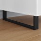 vidaXL Πόδια Επίπλων 12 τμχ. Μαύρο 436 x 40,5 x 100 χιλ Σίδερο