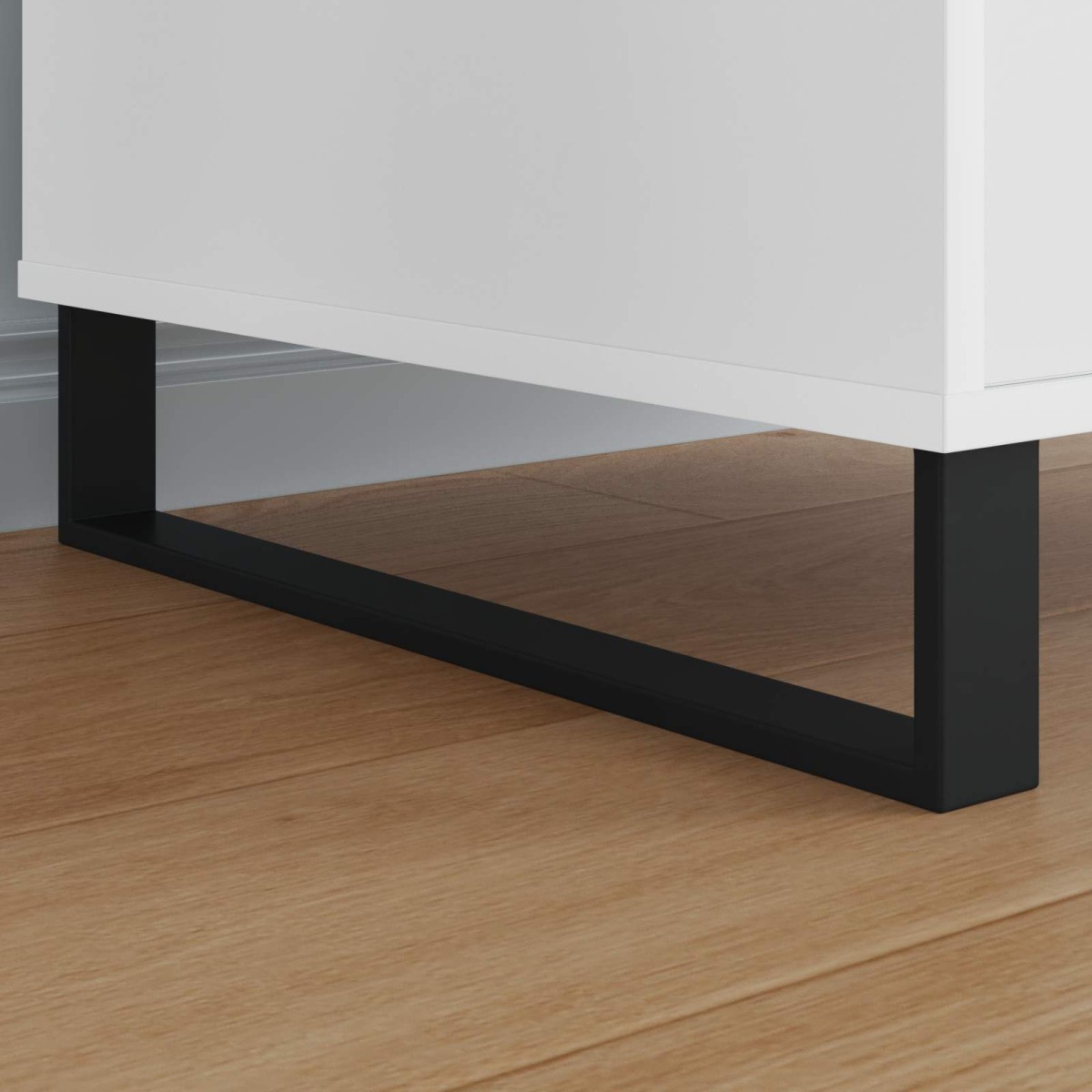 vidaXL Πόδια Επίπλων 12 τμχ. Μαύρο 481 x 40,5 x 100 χιλ Σίδερο