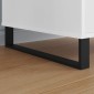 vidaXL Πόδια Επίπλων 12 τμχ. Μαύρο 481 x 40,5 x 100 χιλ Σίδερο