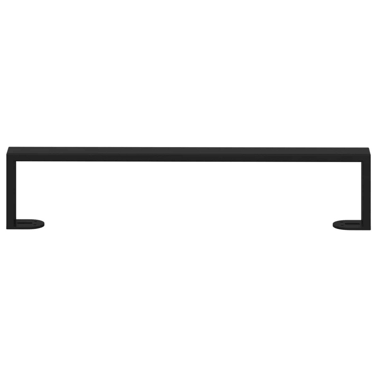 vidaXL Πόδια Επίπλων 12 τμχ. Μαύρο 481 x 40,5 x 100 χιλ Σίδερο