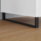 vidaXL Πόδια Επίπλων 2 τμχ. Μαύρο 596 x 40,5 x 100 χιλ Σίδερο